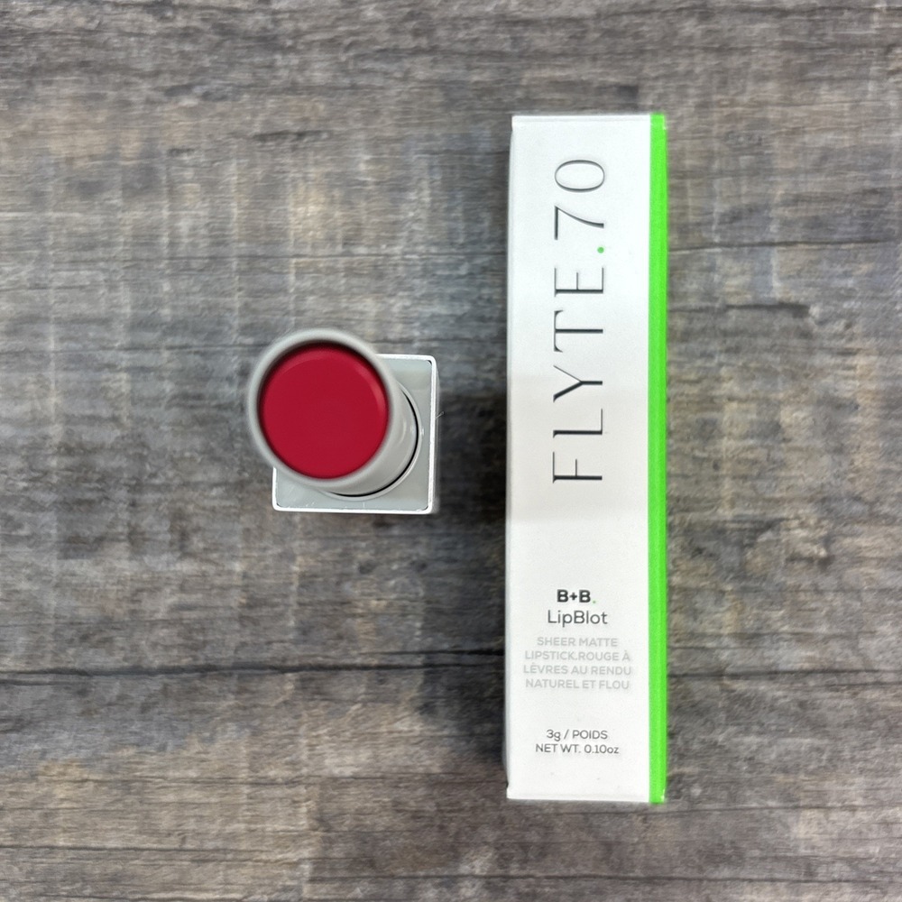 Flyte.70 Lipstick B+B.LipBlot Sheer Matte Cherry Pie .1 Oz New In Box Defect